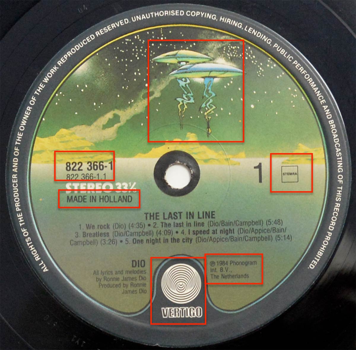 High Resolution Photo of Label DIO Last Line Netherlands 